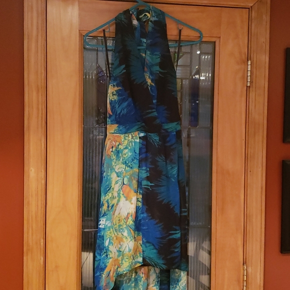 Bebe High Low Tropical Dress, size XS - Picture 11 of 13